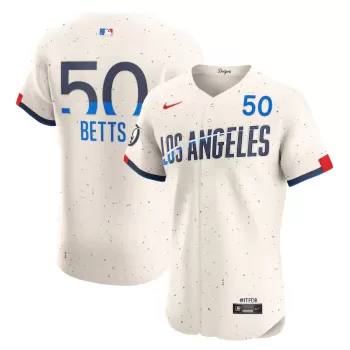 Men's Los Angeles Dodgers Mookie Betts Nike Cream City Connect Elite Player Jersey Men's Los Angeles Dodgers Mookie Betts Nike Cream City Connect Elite Player Jersey