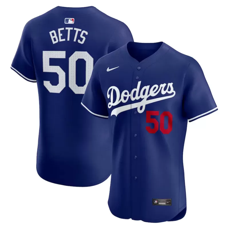 Men's Los Angeles Dodgers Mookie Betts Nike Royal Alternate Elite Player Jersey Men's Los Angeles Dodgers Mookie Betts Nike Royal Alternate Elite Player Jersey