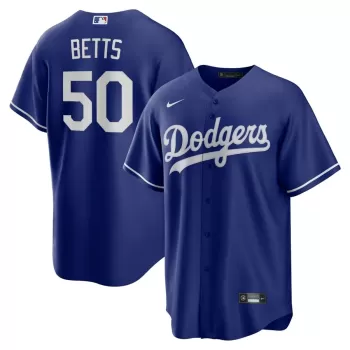 Men's Los Angeles Dodgers Mookie Betts Nike Royal Alternate Replica Player Name Jersey Men's Los Angeles Dodgers Mookie Betts Nike Royal Alternate Replica Player Name Jersey
