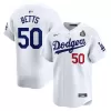 Men's Los Angeles Dodgers Mookie Betts Nike White 2024 World Series Home Limited Player Jersey Men's Los Angeles Dodgers Mookie Betts Nike White 2024 World Series Home Limited Player Jersey