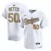 Men's Los Angeles Dodgers Mookie Betts Nike White 2025 Gold Collection Limited Jersey