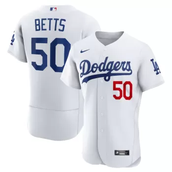 Men's Los Angeles Dodgers Mookie Betts Nike White Home Authentic Player Jersey Men's Los Angeles Dodgers Mookie Betts Nike White Home Authentic Player Jersey