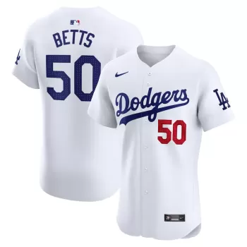Men's Los Angeles Dodgers Mookie Betts Nike White Home Elite Jersey Men's Los Angeles Dodgers Mookie Betts Nike White Home Elite Jersey