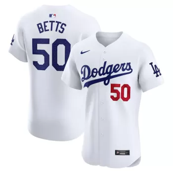 Men's Los Angeles Dodgers Mookie Betts Nike White Home Elite Player Jersey Men's Los Angeles Dodgers Mookie Betts Nike White Home Elite Player Jersey