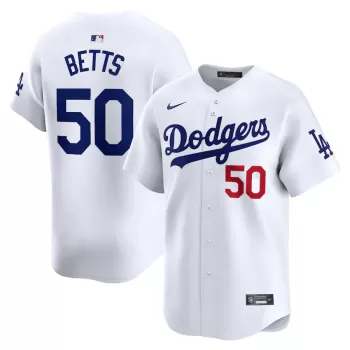 Men's Los Angeles Dodgers Mookie Betts Nike White Home Limited Player Jersey Men's Los Angeles Dodgers Mookie Betts Nike White Home Limited Player Jersey