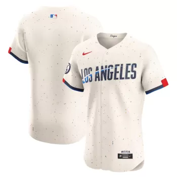Men's Los Angeles Dodgers Nike Cream City Connect Elite Jersey Men's Los Angeles Dodgers Nike Cream City Connect Elite Jersey