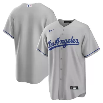 Men's Los Angeles Dodgers Nike Gray Road Replica Team Jersey Men's Los Angeles Dodgers Nike Gray Road Replica Team Jersey