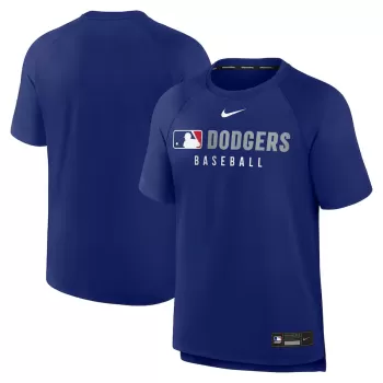 Men's Los Angeles Dodgers Nike Royal Authentic Collection Pregame Raglan Performance T-Shirt Men's Los Angeles Dodgers Nike Royal Authentic Collection Pregame Raglan Performance T-Shirt