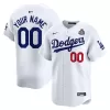 Men's Los Angeles Dodgers Nike White 2024 World Series Home Custom Limited Jersey Men's Los Angeles Dodgers Nike White 2024 World Series Home Custom Limited Jersey