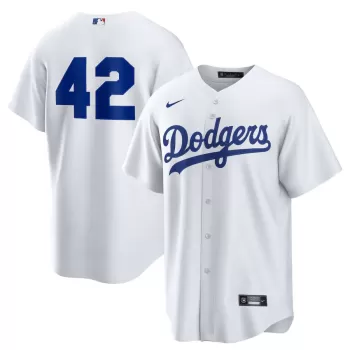 Men's Los Angeles Dodgers Nike White Home 2025 Jackie Robinson Day Replica Jersey Men's Los Angeles Dodgers Nike White Home 2025 Jackie Robinson Day Replica Jersey