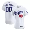 Men's Los Angeles Dodgers Nike White Home Elite Custom Jersey Men's Los Angeles Dodgers Nike White Home Elite Custom Jersey