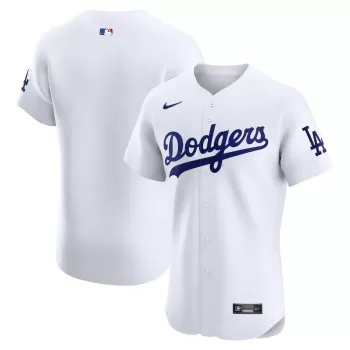 Men's Los Angeles Dodgers Nike White Home Elite Jersey Men's Los Angeles Dodgers Nike White Home Elite Jersey