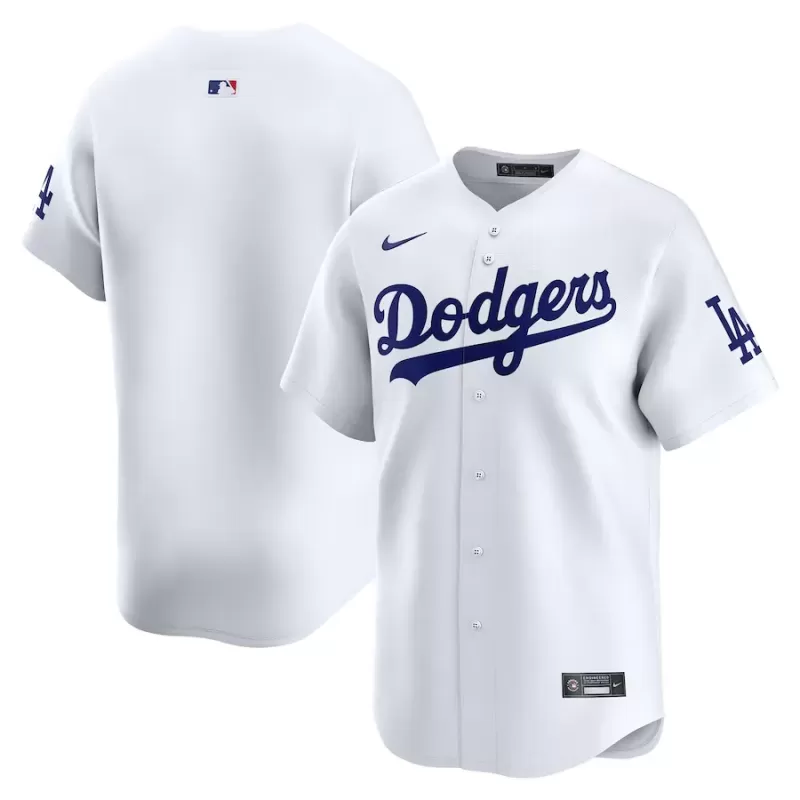 Men's Los Angeles Dodgers Nike White Home Limited Jersey