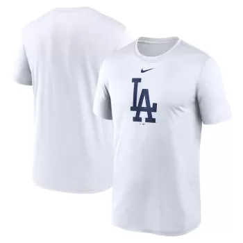 Men's Los Angeles Dodgers Nike White Legend Fuse Large Logo Performance T-Shirt Men's Los Angeles Dodgers Nike White Legend Fuse Large Logo Performance T-Shirt
