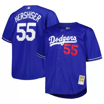 Men's Los Angeles Dodgers Orel Hershiser Mitchell & Ness Royal Big & Tall Cooperstown Collection Batting Practice Replica Jersey Men's Los Angeles Dodgers Orel Hershiser Mitchell & Ness Royal Big & Tall Cooperstown Collection Batting Practice Replica Jersey