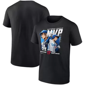 Men's Los Angeles Dodgers Shohei Ohtani Black 2024 National League MVP Fanatics Exclusive Anime T-Shirt Men's Los Angeles Dodgers Shohei Ohtani Black 2024 National League MVP Fanatics Exclusive Anime T-Shirt