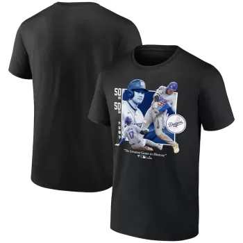 Men's Los Angeles Dodgers Shohei Ohtani Black Greatest Game T-Shirt Men's Los Angeles Dodgers Shohei Ohtani Black Greatest Game T-Shirt