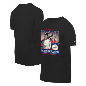 Men's Los Angeles Dodgers Shohei Ohtani New Era Black Batter Up T-Shirt Men's Los Angeles Dodgers Shohei Ohtani New Era Black Batter Up T-Shirt