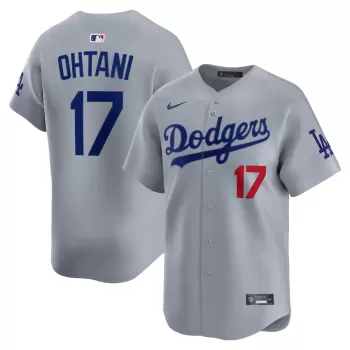 Men's Los Angeles Dodgers Shohei Ohtani Nike Gray Road Alternate Men's Los Angeles Dodgers Shohei Ohtani Nike Gray Road Alternate