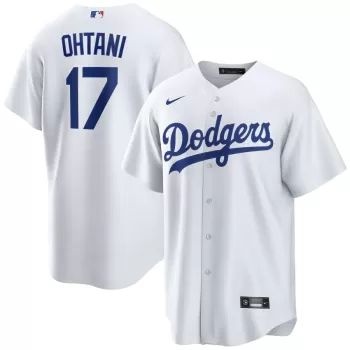 Men's Los Angeles Dodgers Shohei Ohtani Nike White Home Replica Player Jersey Men's Los Angeles Dodgers Shohei Ohtani Nike White Home Replica Player Jersey