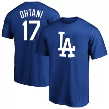 Men's Los Angeles Dodgers Shohei Ohtani Profile Royal Big & Tall Name & Number T-Shirt Men's Los Angeles Dodgers Shohei Ohtani Profile Royal Big & Tall Name & Number T-Shirt