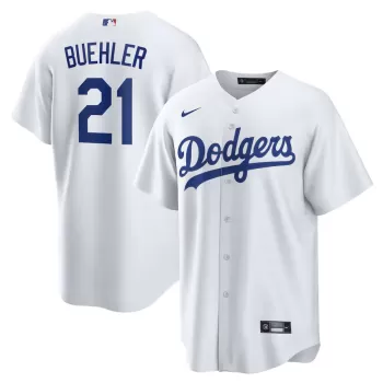 Men's Los Angeles Dodgers Walker Buehler Nike White Home Replica Player Jersey Men's Los Angeles Dodgers Walker Buehler Nike White Home Replica Player Jersey