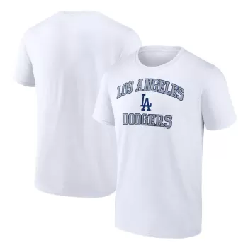 Men's Los Angeles Dodgers White Heart and Soul T-Shirt Men's Los Angeles Dodgers White Heart and Soul T-Shirt