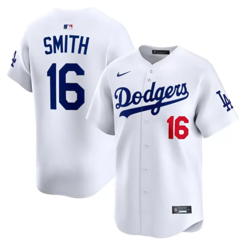 Men's Los Angeles Dodgers Will Smith Nike White Alternate Limited Player Jersey Men's Los Angeles Dodgers Will Smith Nike White Alternate Limited Player Jersey