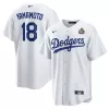 Men's Los Angeles Dodgers Yoshinobu Yamamoto Nike White 2024 World Series Home Replica Player Jersey Men's Los Angeles Dodgers Yoshinobu Yamamoto Nike White 2024 World Series Home Replica Player Jersey