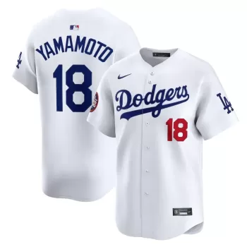 Men's Los Angeles Dodgers Yoshinobu Yamamoto Nike White 2025 MLB World Tour: Tokyo Series Home Limited Player Jersey