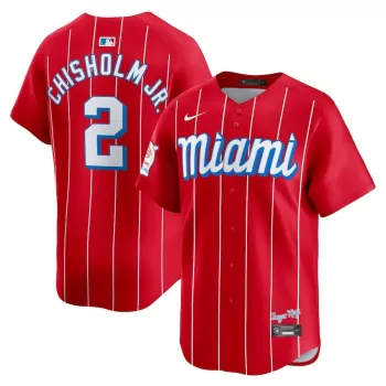 Men's Miami Marlins Jazz Chisholm Jr. Nike Red City Connect Limited Player Jersey Men's Miami Marlins Jazz Chisholm Jr. Nike Red City Connect Limited Player Jersey