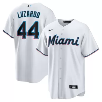 Men's Miami Marlins Jesús Luzardo Nike White Home Replica Player Jersey Men's Miami Marlins Jesús Luzardo Nike White Home Replica Player Jersey