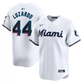 Men's Miami Marlins Jesus Luzardo Nike White Home Limited Player Jersey Men's Miami Marlins Jesus Luzardo Nike White Home Limited Player Jersey