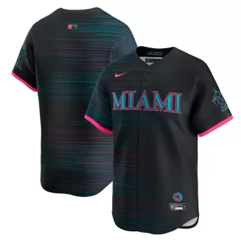 Men's Miami Marlins Nike Black 2025 City Connect Limited Jersey Men's Miami Marlins Nike Black 2025 City Connect Limited Jersey
