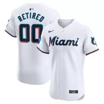 Men's Miami Marlins Nike White Home Elite Pick-A-Player Retired Roster Patch Jersey Men's Miami Marlins Nike White Home Elite Pick-A-Player Retired Roster Patch Jersey