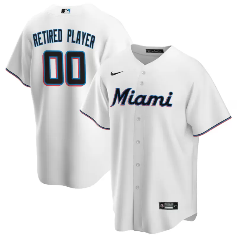 Men's Miami Marlins Nike White Home Pick-A-Player Retired Roster Replica Jersey Men's Miami Marlins Nike White Home Pick-A-Player Retired Roster Replica Jersey