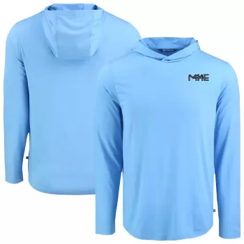 Men's Milwaukee Brewers Cutter & Buck Powder Blue Coastline Epic Comfort Recycled Eco Hoodie Long Sleeve T-Shirt Men's Milwaukee Brewers Cutter & Buck Powder Blue Coastline Epic Comfort Recycled Eco Hoodie Long Sleeve T-Shirt