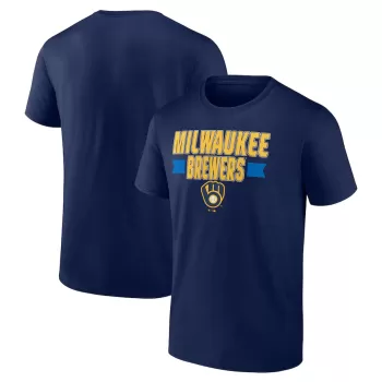 Men's Milwaukee Brewers Fanatics Navy Close Victory T-Shirt Men's Milwaukee Brewers Fanatics Navy Close Victory T-Shirt
