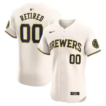 Men's Milwaukee Brewers Nike Cream Home Elite Pick-A-Player Retired Roster Jersey Men's Milwaukee Brewers Nike Cream Home Elite Pick-A-Player Retired Roster Jersey