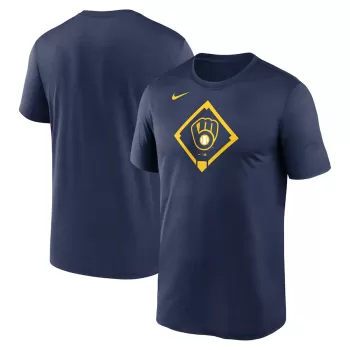 Men's Milwaukee Brewers Nike Navy Icon Legend Performance T-Shirt