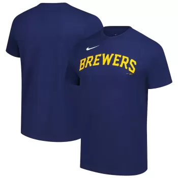 Men's Milwaukee Brewers Nike Navy Sundown T-Shirt Men's Milwaukee Brewers Nike Navy Sundown T-Shirt