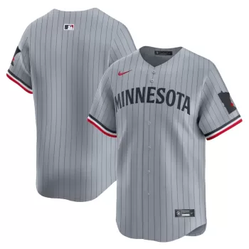 Men's Minnesota Twins Nike Gray Road Limited Jersey Men's Minnesota Twins Nike Gray Road Limited Jersey