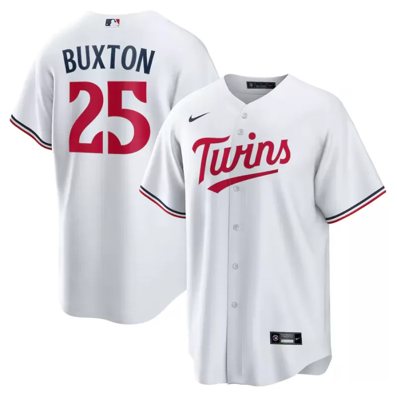 Men's Minnesota Twins Byron Buxton Nike White Home Replica Jersey Men's Minnesota Twins Byron Buxton Nike White Home Replica Jersey