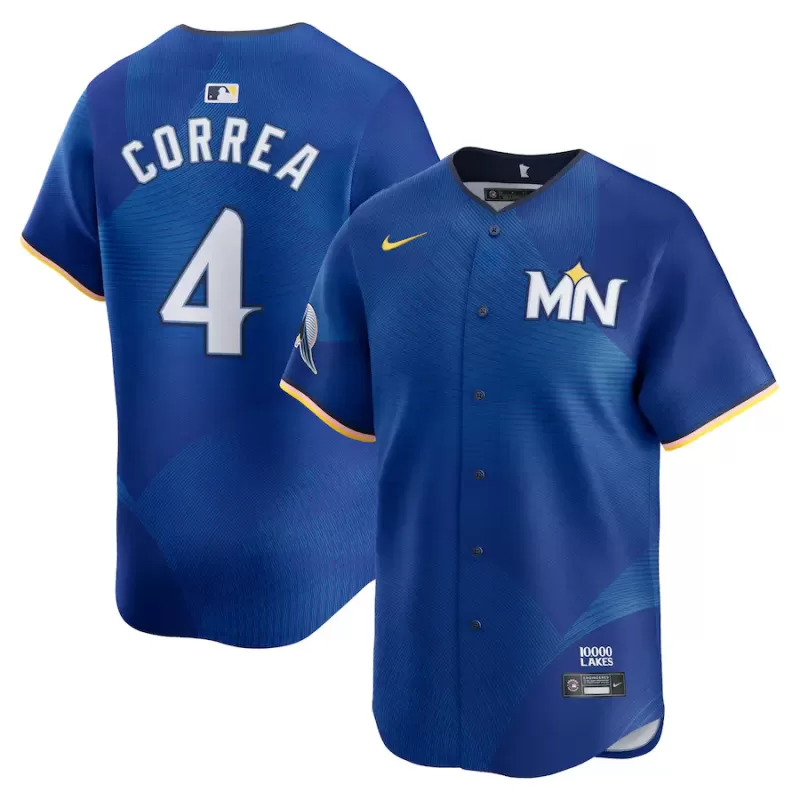 Men's Minnesota Twins Carlos Correa Nike Royal 2024 City Connect Limited Jersey Men's Minnesota Twins Carlos Correa Nike Royal 2024 City Connect Limited Jersey