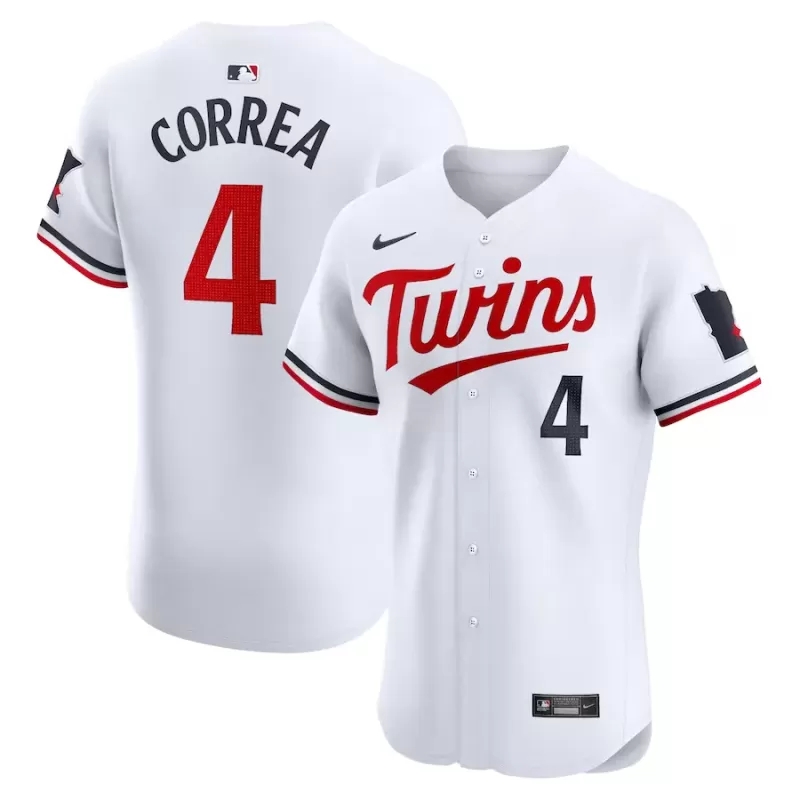 Men's Minnesota Twins Carlos Correa Nike White Home Elite Jersey Men's Minnesota Twins Carlos Correa Nike White Home Elite Jersey
