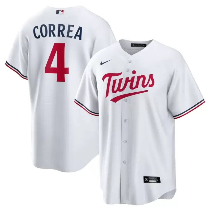 Men's Minnesota Twins Carlos Correa Nike White Home Replica Player Jersey Men's Minnesota Twins Carlos Correa Nike White Home Replica Player Jersey