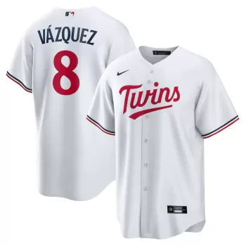 Men's Minnesota Twins Christian Vazquez Nike White Home Replica Jersey