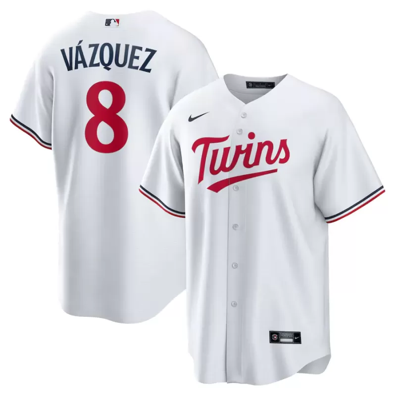 Men's Minnesota Twins Christian Vazquez Nike White Home Replica Jersey Men's Minnesota Twins Christian Vazquez Nike White Home Replica Jersey