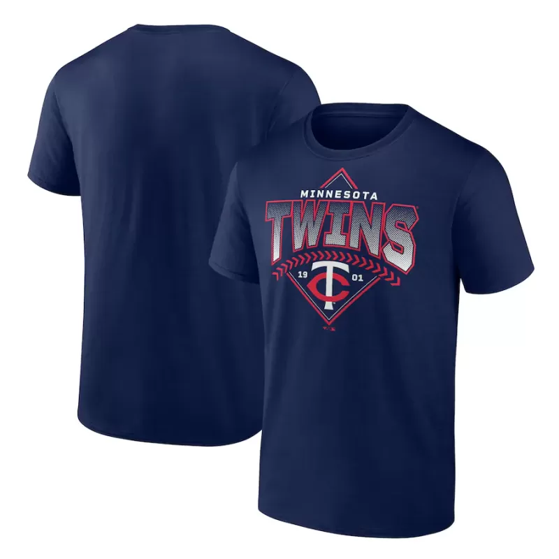 Men's Minnesota Twins Fanatics Navy Ahead In The Count T-Shirt Men's Minnesota Twins Fanatics Navy Ahead In The Count T-Shirt