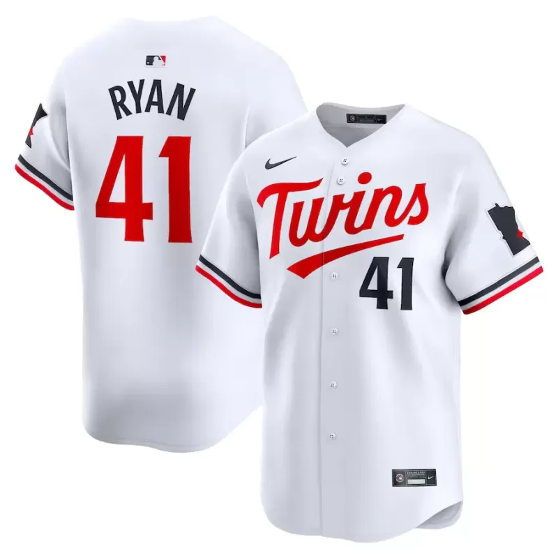 Men's Minnesota Twins Joe Ryan Nike White Home Limited Player Jersey Men's Minnesota Twins Joe Ryan Nike White Home Limited Player Jersey